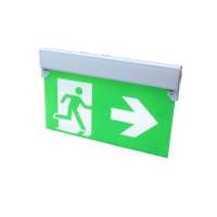 Indoor battery operated wall/ceiling mounted PVC housing emergency light LED exit sign  (PS-ELS506)